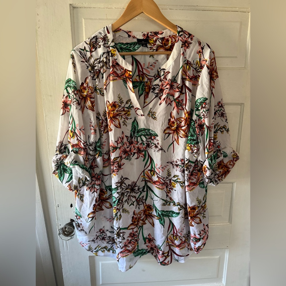 Worthington Floral Print Women's Blouse